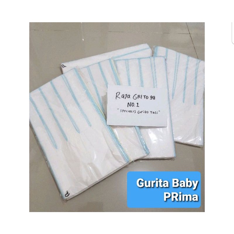 3 Pcs Gurita Bayi Super Premium putih polos PRIMA / Gurita Tali Super Premium / Grita Bayi Super Halus, Bhn Primis