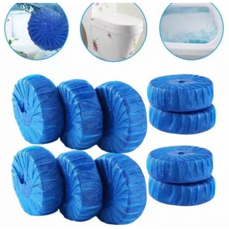 Penyegar Toilet Kloset Pembersih Kloset Tablet Biru Penghilang Bau Toilet Anti Kuman