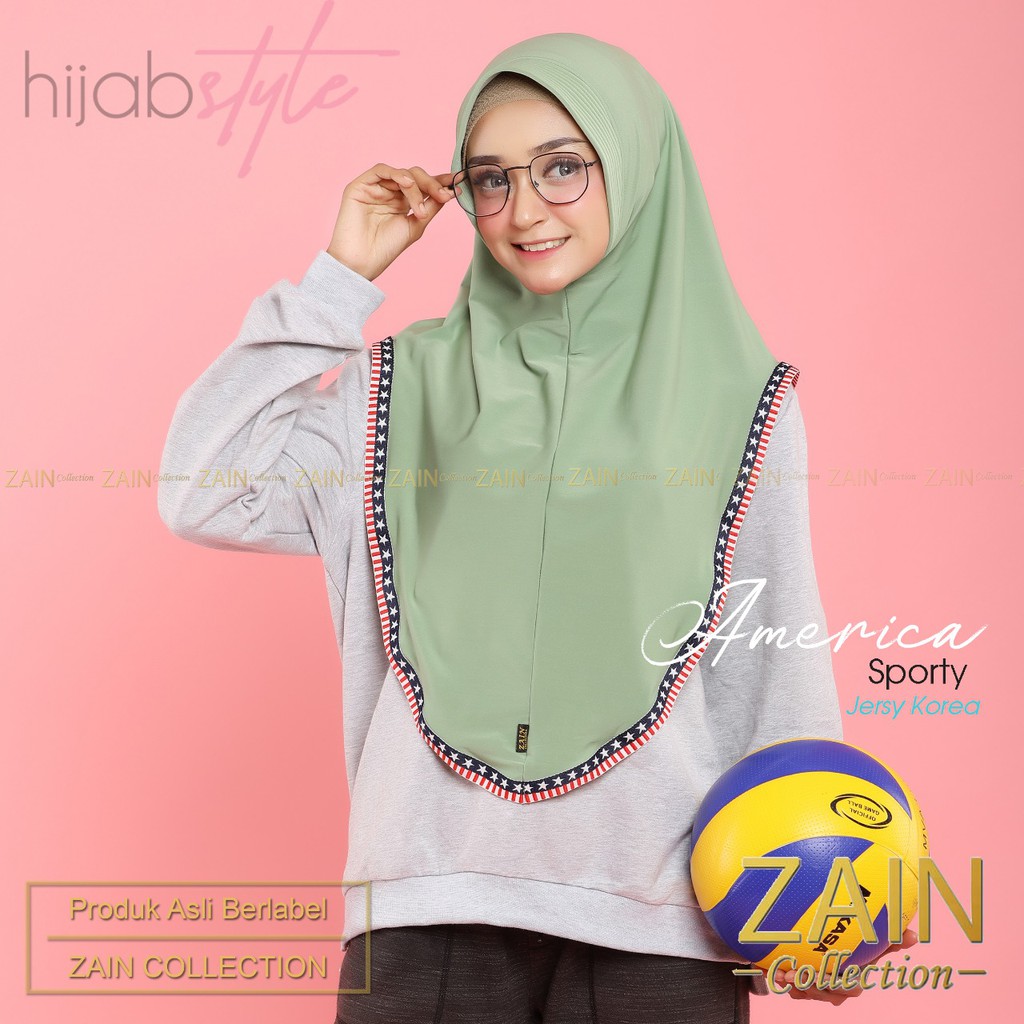 Jilbab Instan America Sporty Zain Collection-5