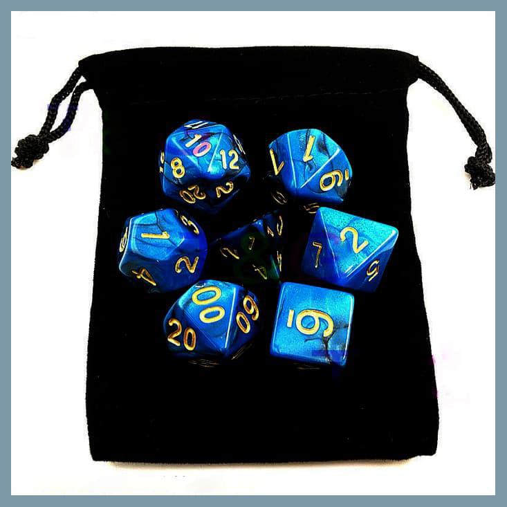 DADU POLYHEDRAL BENTUK D4 D6 D8 D10 D12 D20