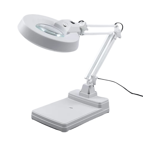 Kaca Pembesar LT86C 10x Pembesaran Lampu Baca Magnifying Lamp