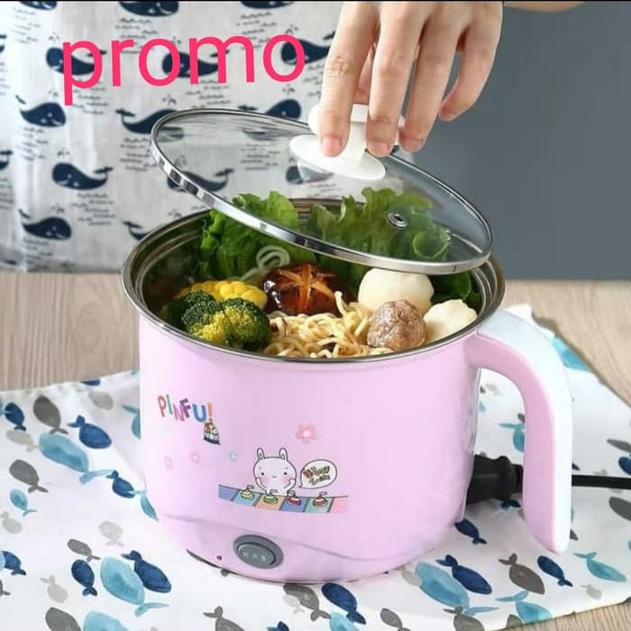 Panci  , 18 CM  ,  Panci Elektrik Multifungsi ,  Mug Elektrik Cooking pot