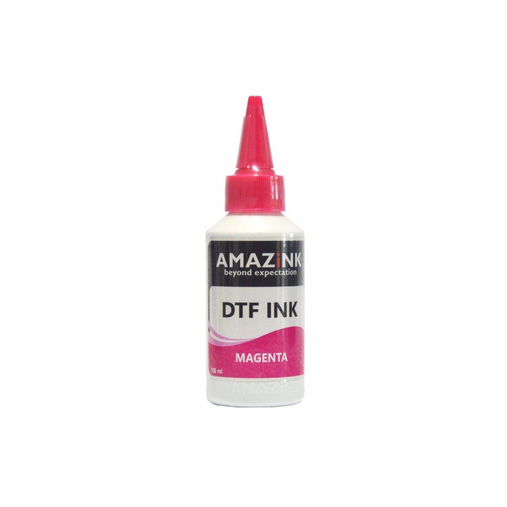 Tinta Sablon DTF warna Magenta, 100 ml, amazink tinta printer sablon DTF