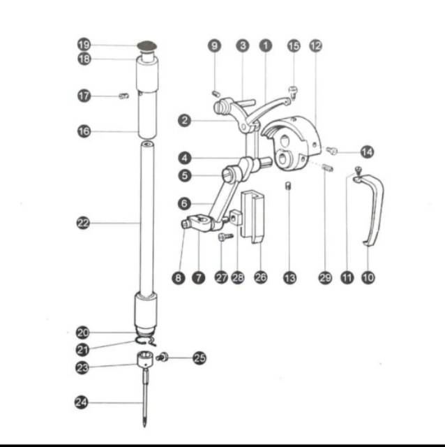 Typical Bushing Tiang Jarum Bawah Mesin Jahit High Speed Industri 22T2-012C1