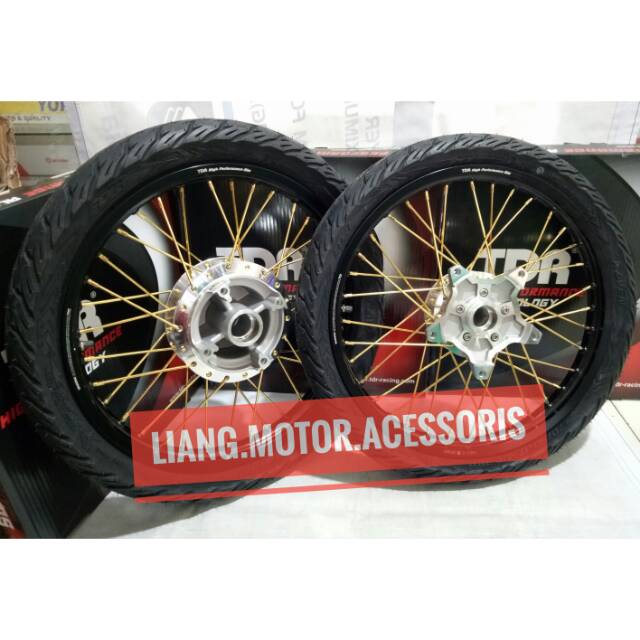 Sepaket Velg TDR Tromol Set Jari2 Plus Ban - CB 150 R Old/New Mega Pro/CBR 150/SupraGTR/TigerRevo/GL