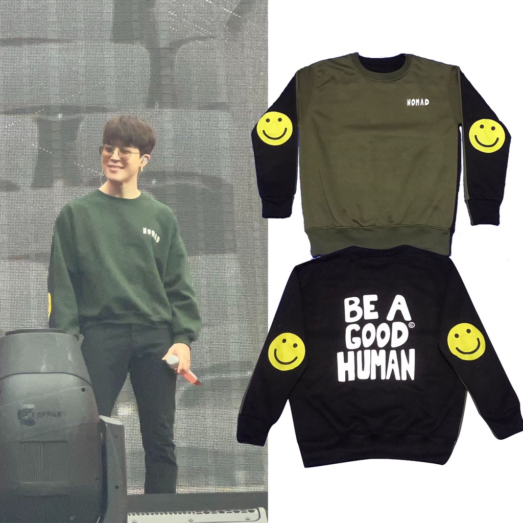 Sweater basic Bangtan Jimin Bea Good Human Las Vegas Konser