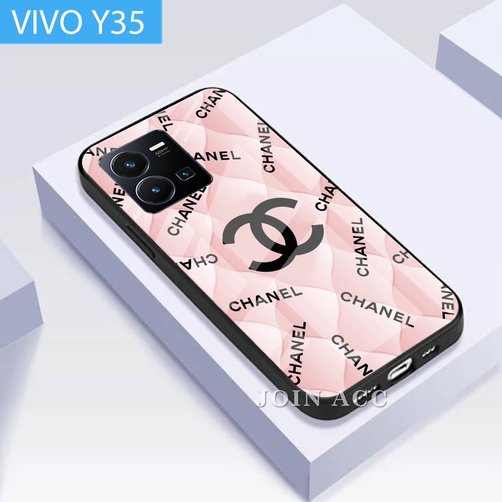 [A08] SoftCase Glass Kaca Vivo Y35 / Case Vivo Y35 / Casing Handphone Vivo Y35 / Case Vivo Y35
