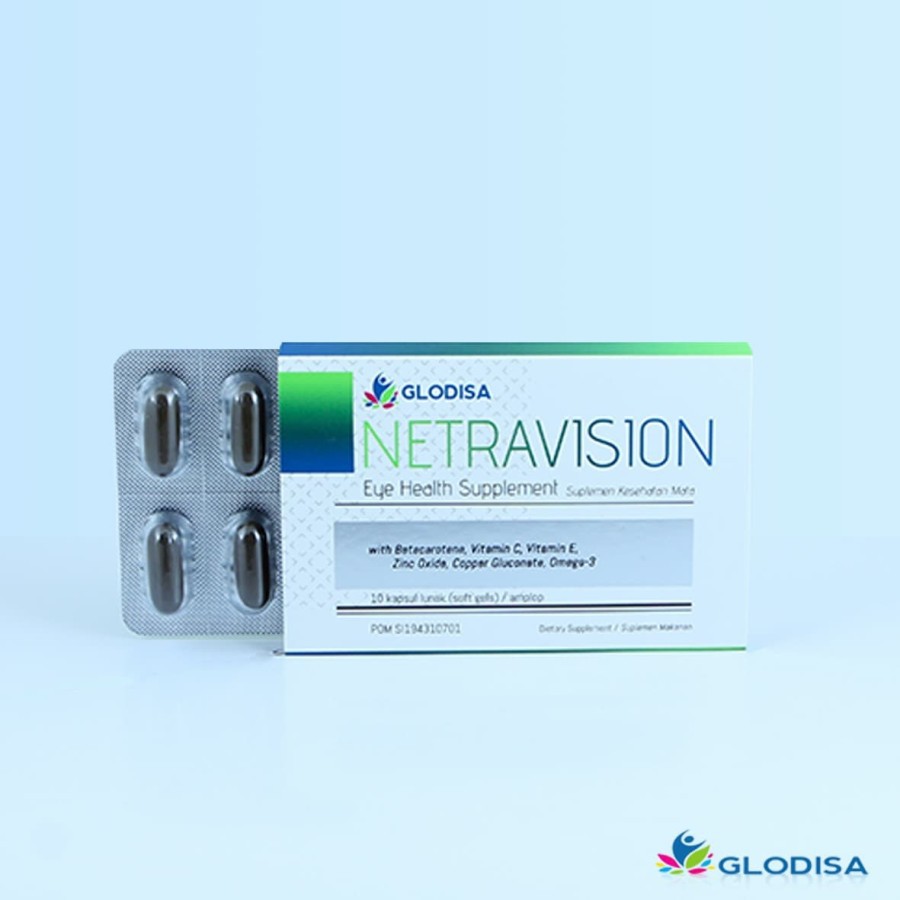 Glodisa NETRAVISION - Vitamin Mata - Suplemen Kesehatan Mata - 1  Strip