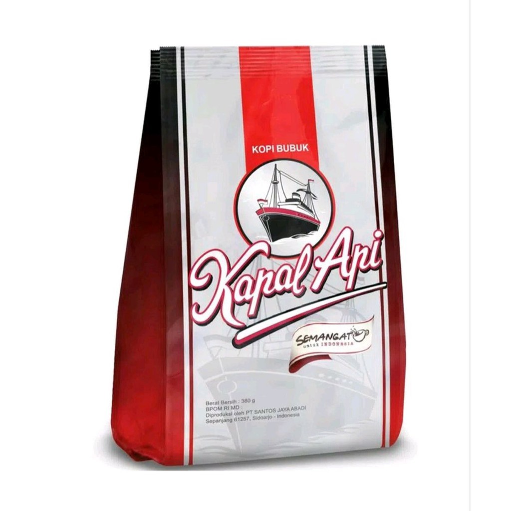 Kopi Kapal Api 380 Gram / kopi bubuk / kopi hitam / kopi pahit