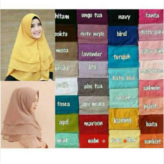 Khimar 3 layer