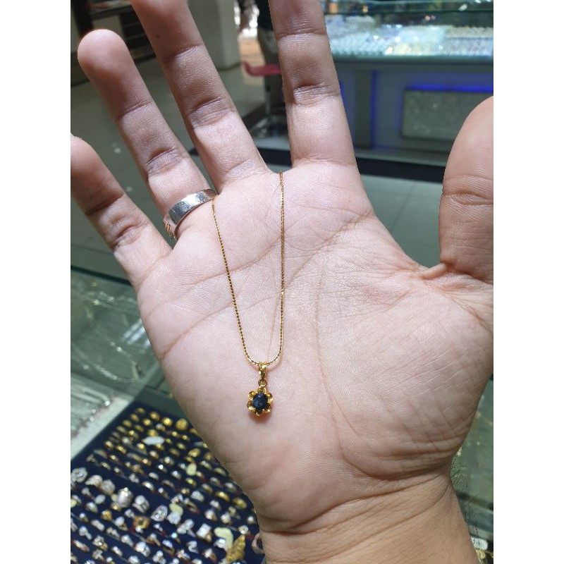 kalung emas 700 italy berliontin blackstone
