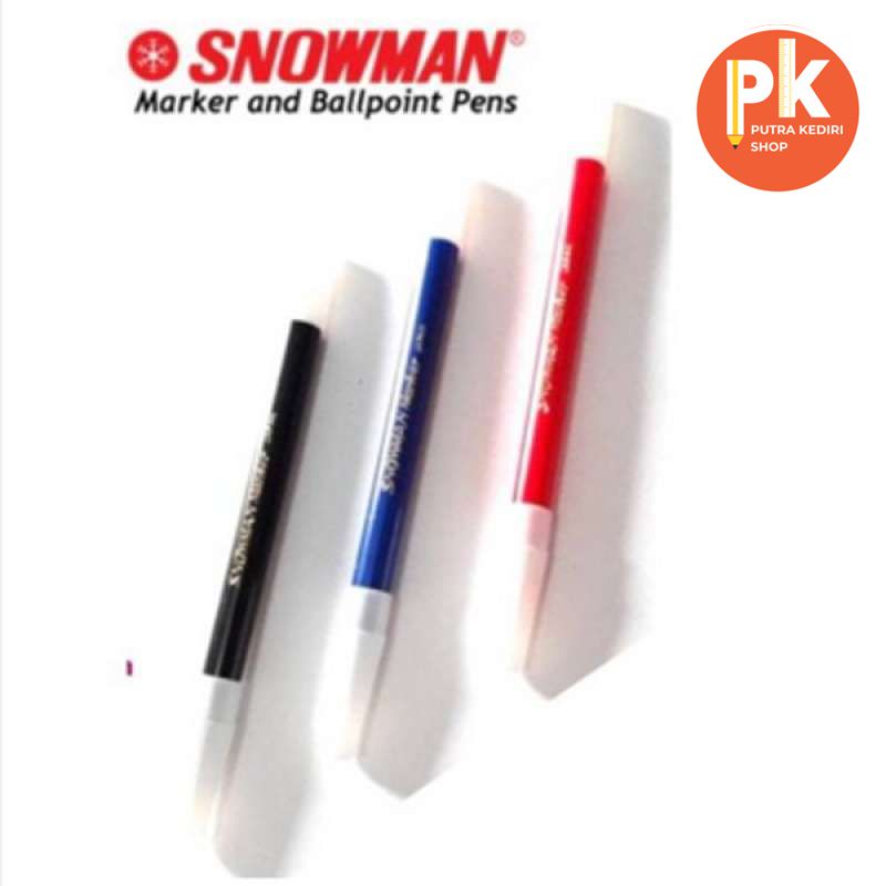 

Snowman / Spidol kecil / hitam /merah /biru