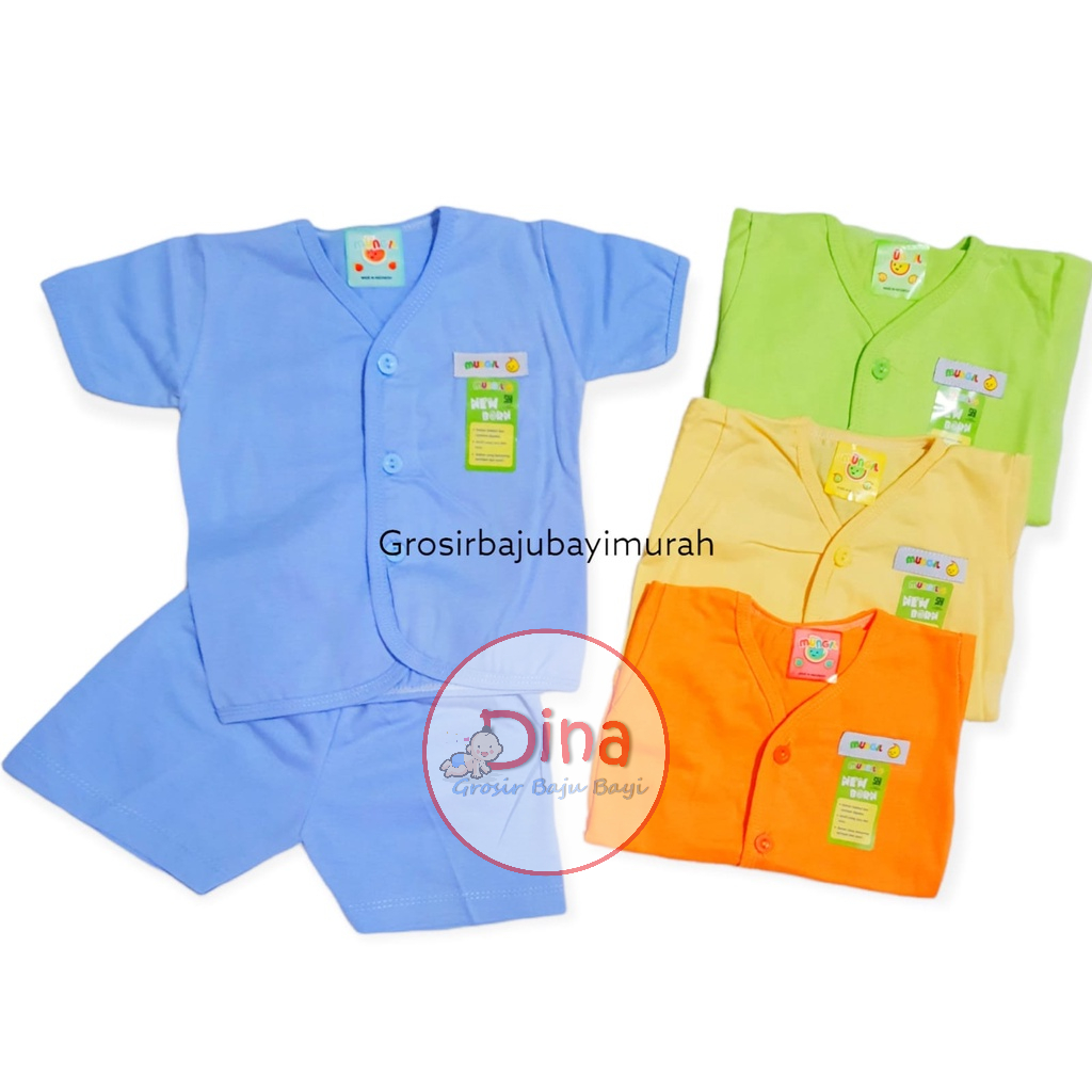 setelan baju bayi MUNGIL polos  bayi baru lahir