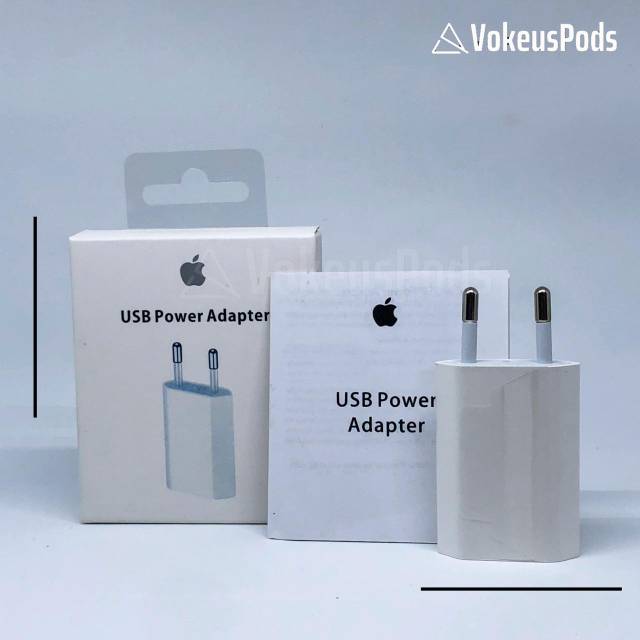 CHARGER ADAPTER IPHONE 5W | Shopee Indonesia