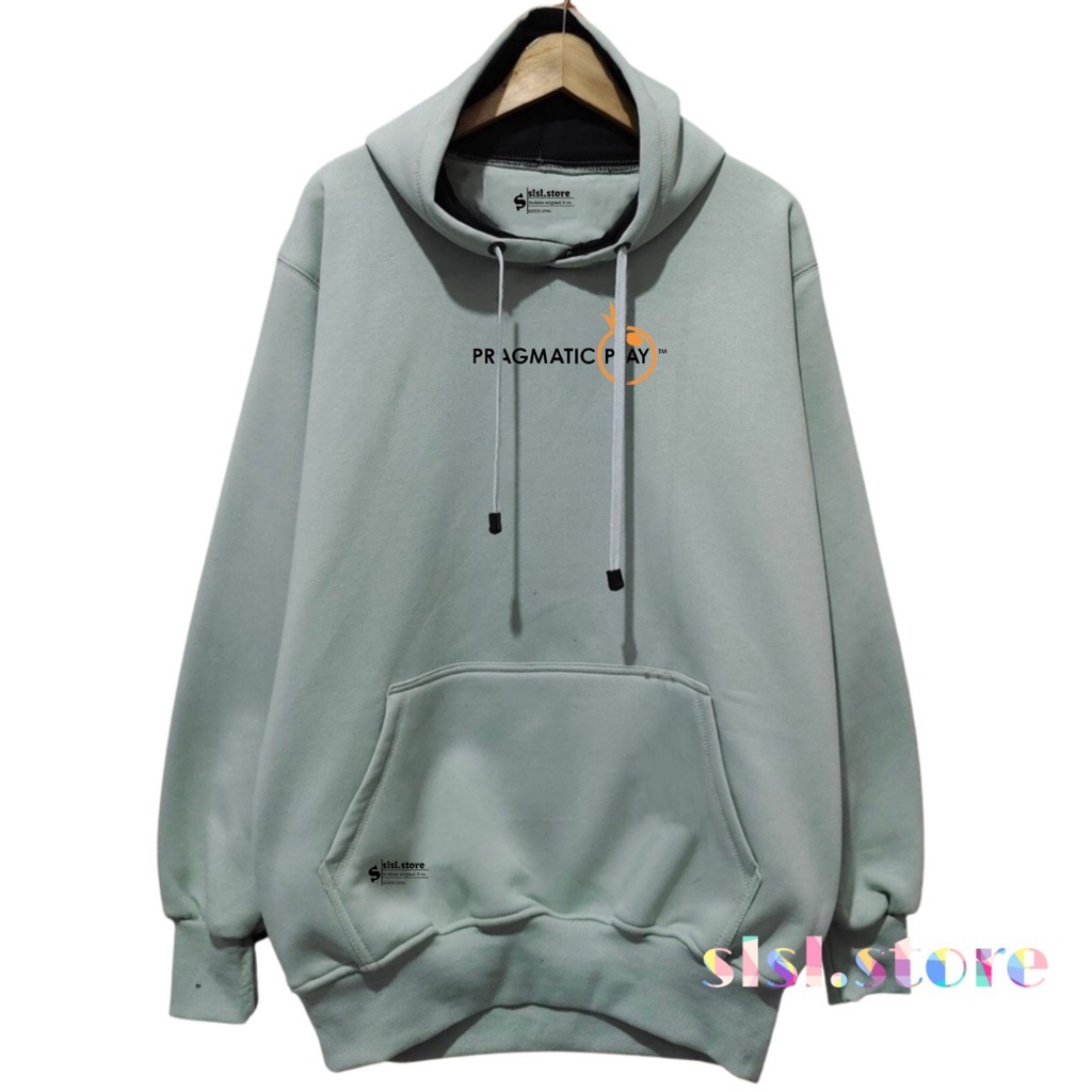 Hoodie Oversize Sweater Ziper Jaket Polos Terlaris Original Warna Hijau Mints Terlaris 2022 Bahan Flece Katun Tebal (Tidak Berbulu)