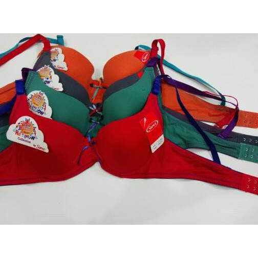 [[BISA COD]] bh bra sorex rainbow pakaian dalam wanita underwear - Hijau, 34