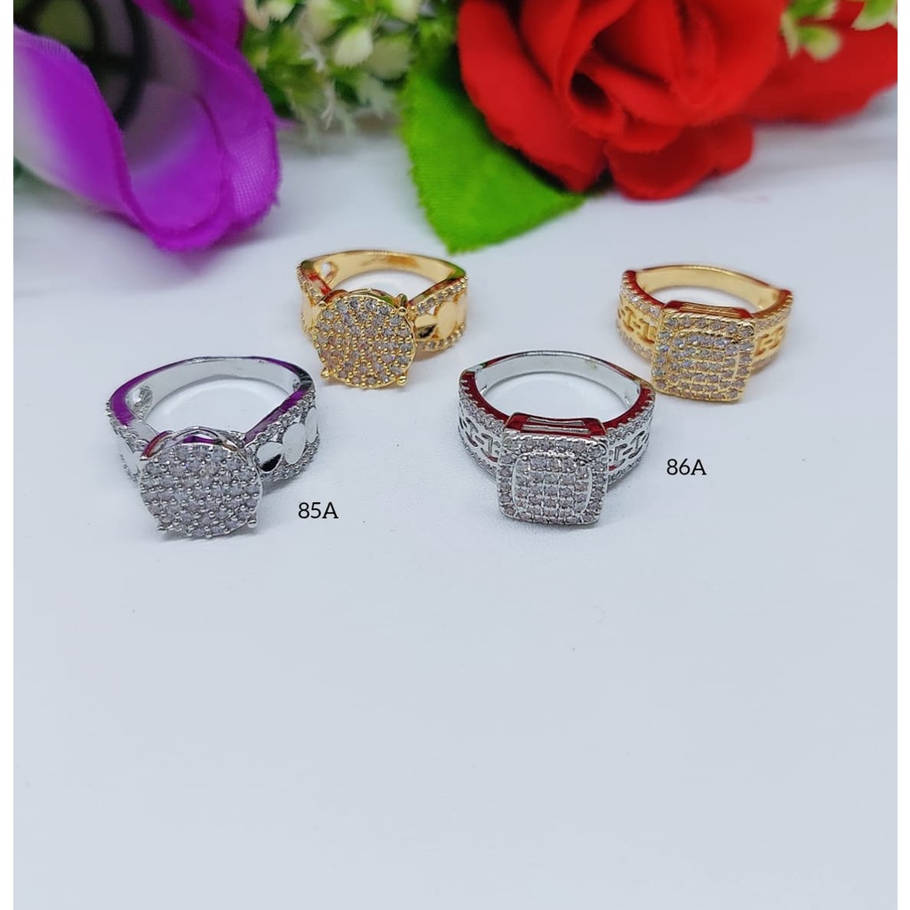 Cincin Xuping Permata Lapis Emas 85A-86A