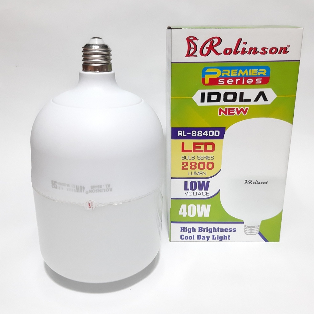 Bohlam Rolinson Jumbo RL-8840D Jenis LED Super Terang Dan Hemat Energy 40 Watt