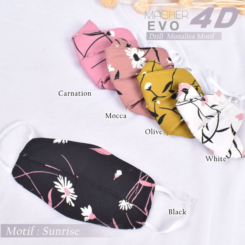 Masker Evo 4D Drill Monalisa Motif