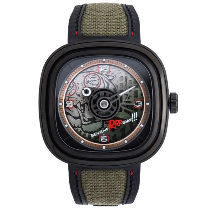 SEVENFRIDAY T3/04 Official Jam Tangan Automatic Tiger Hijau Limited