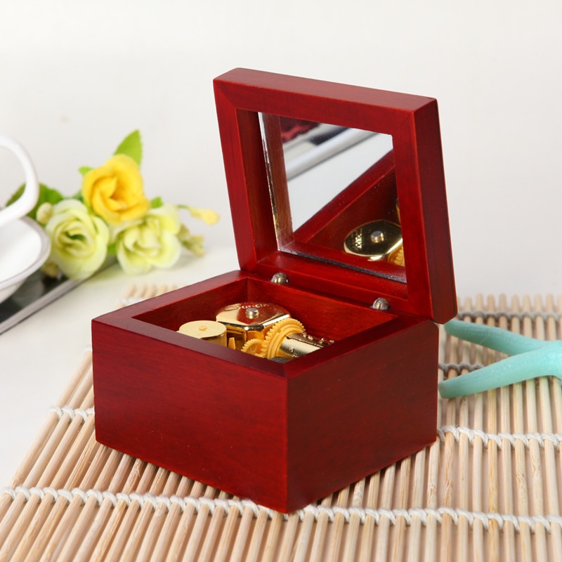 Jual Kotak Musik Wooden Music Box Kayu Exclusive Kado Hadiah Ulang