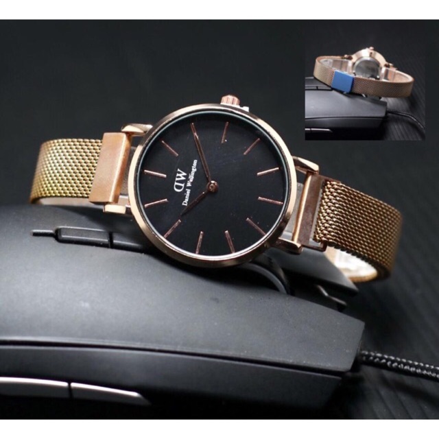 Jam Tangan Wanita DW balok magnet