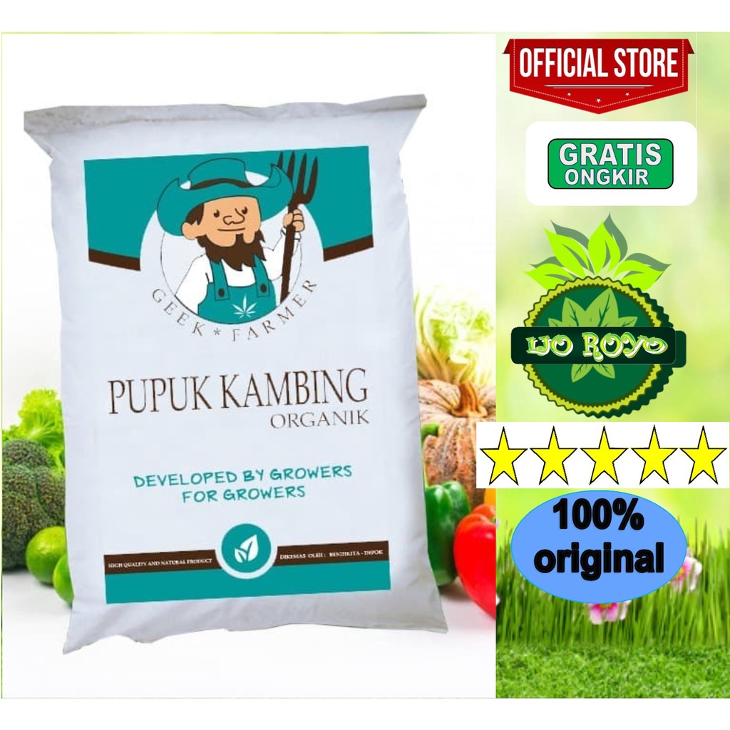 Pupuk Organik Kandang Kambing Halus Geek Farmer