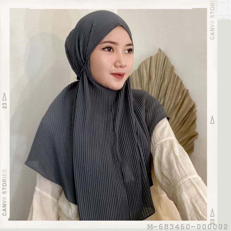 HIJAB WANITA BERGO PLISKET MARYAM HYGET VYLI-124Variasi：RANDOM WARNA, HITAM, NAVY, HIJAU ARMY, COKSU