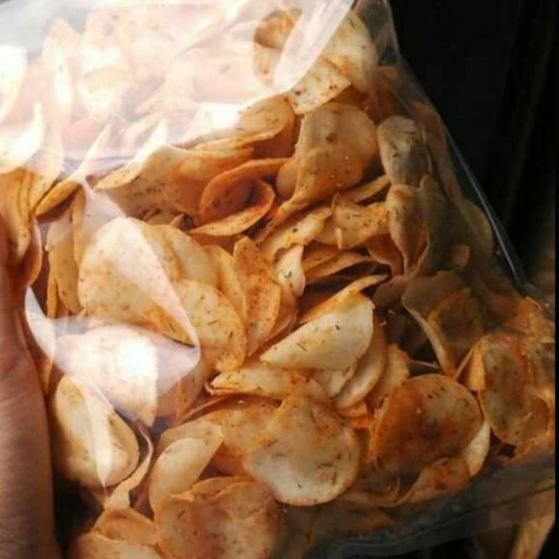 

Keripik Molring gurih pedas renyah