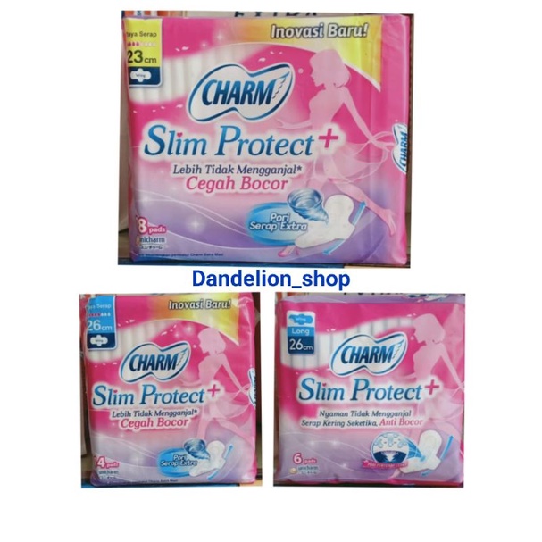 CHARM SLIM PROTECT+ WING ALL VARIANT (26cm,23cm)