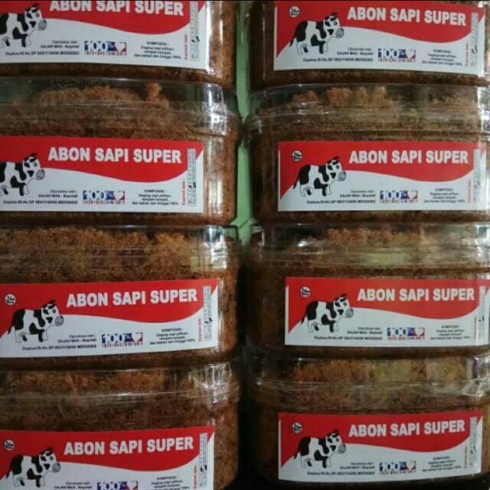 Abon Sapi Asli Daging Sapi 100% - Abon Sapi Super Original 250gram