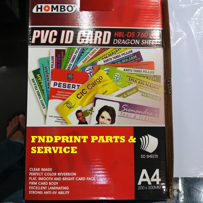 

HOMBO PVC ID CARD HBL-DS 760 A4 Dragon Sheet 200x300mm 50sheets