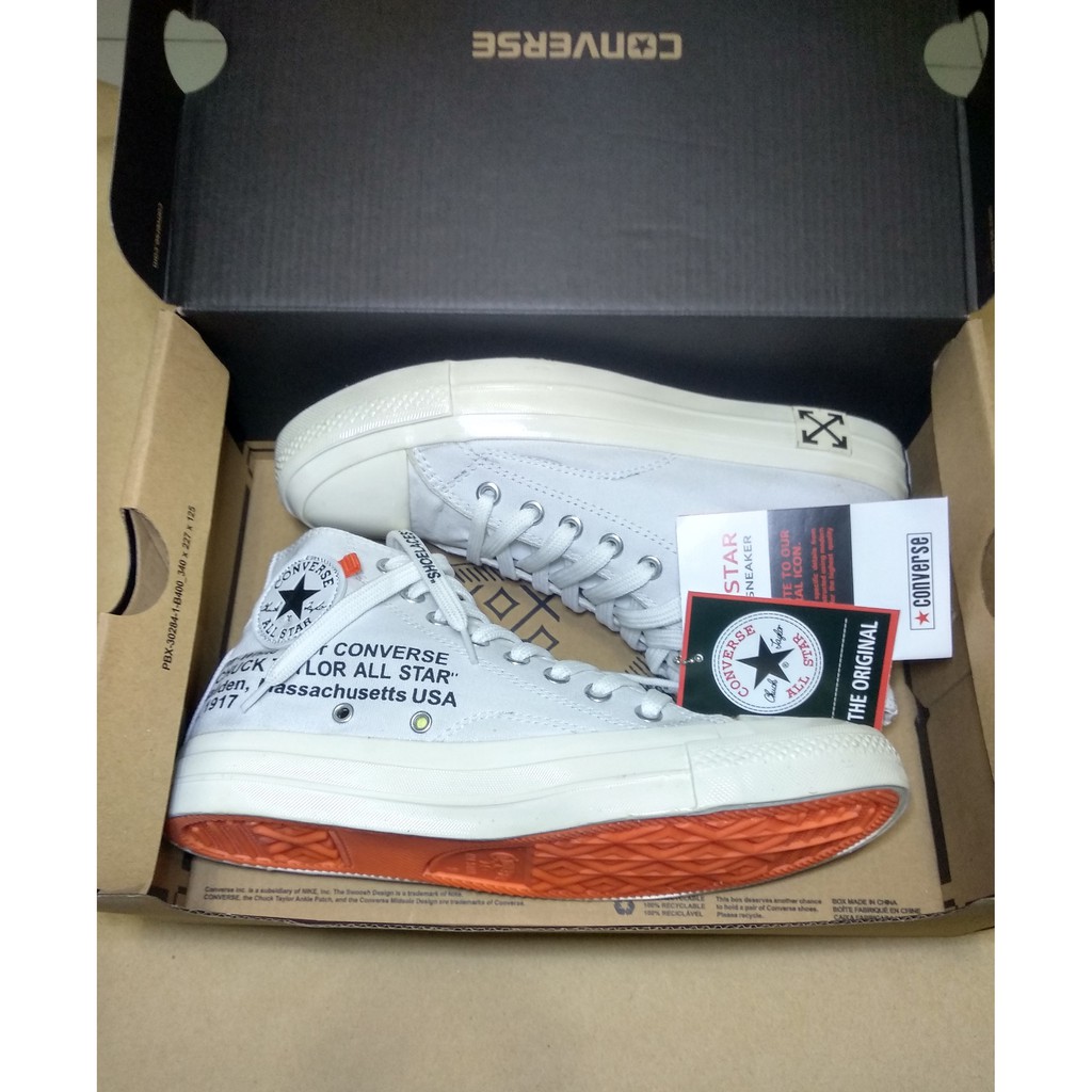 Diskon Sepatu Pria &amp; Wanita (Unisex) Premium Original Converse Off White