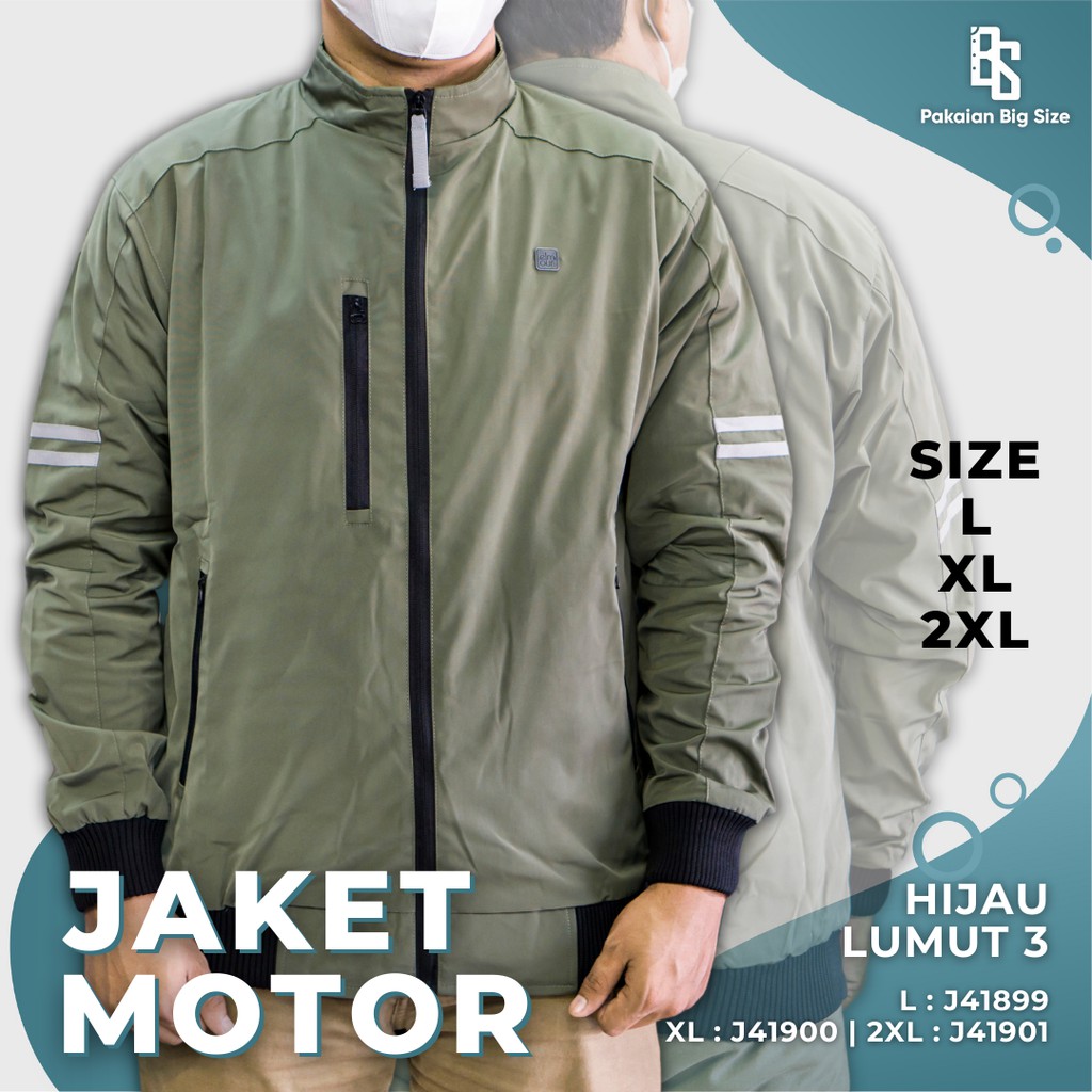 Jaket Pria | Jaket Motor Pria | Jaket Jstro elmour Premium Cordura Hijau Lumut