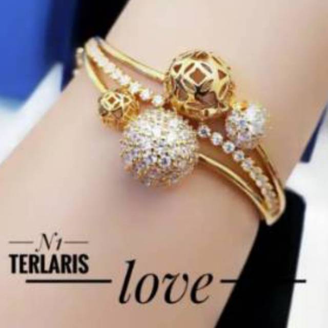 Xuping gelang lapis emas 24k 1902g