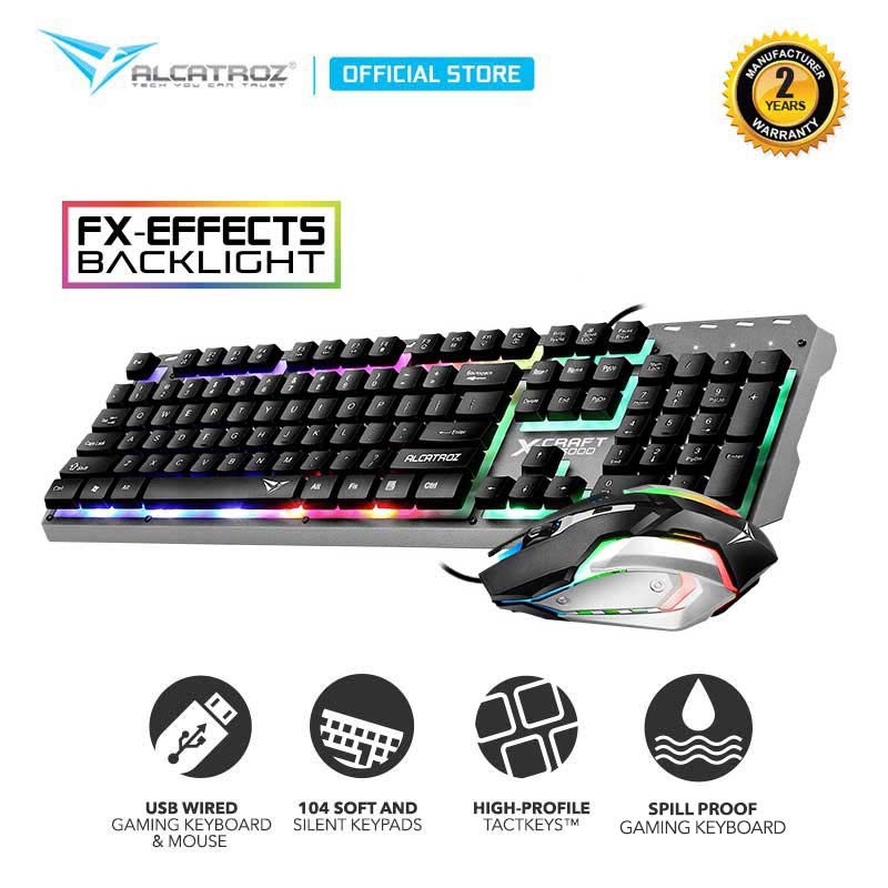 Keyboard Mouse Gaming Combo Set Alcatroz X-Craft XC3000