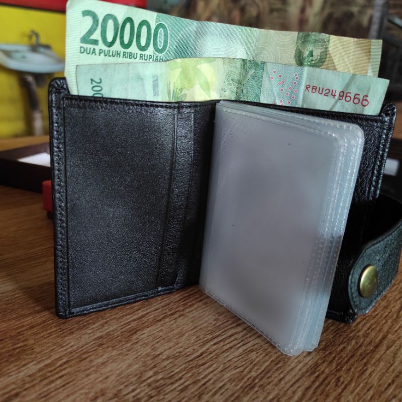 Dompet Card - Card holder - Tempat Kartu Credit Kulit Sapi Asli