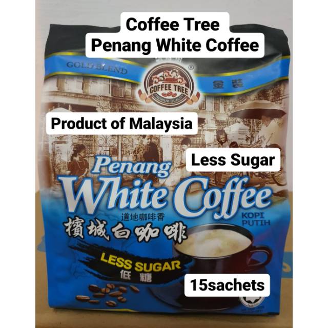 Kopi Gold Blend Coffee Tree Penang White Coffee Kopi Putih Penang Less Sugar Khas Malaysia Shopee Indonesia