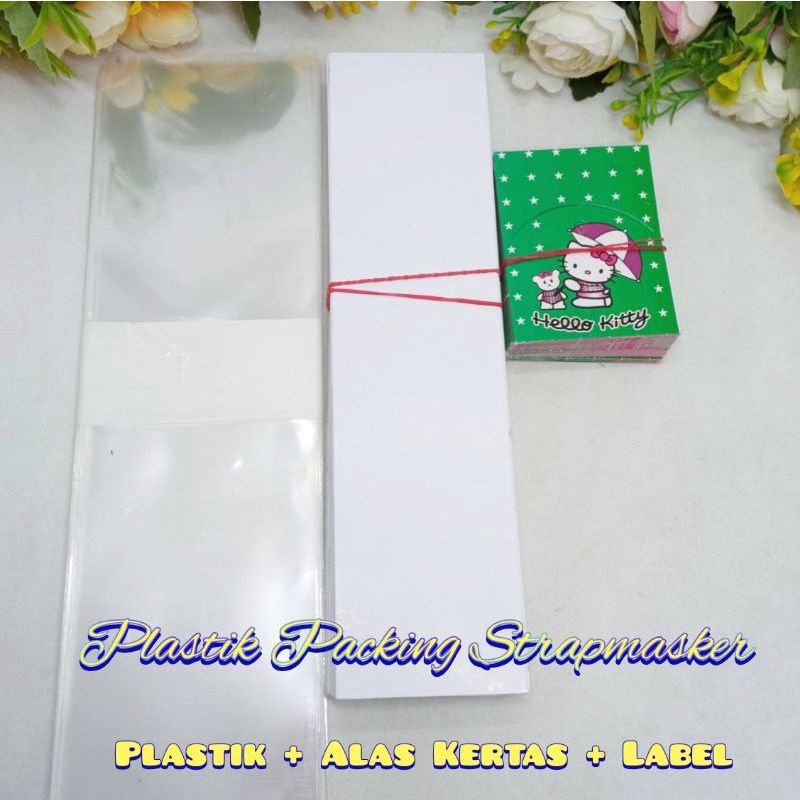 Plastik Packing Strap Mask Paket Plastik Strap Masker Paket Plastik Konektor DIY Aksesoris