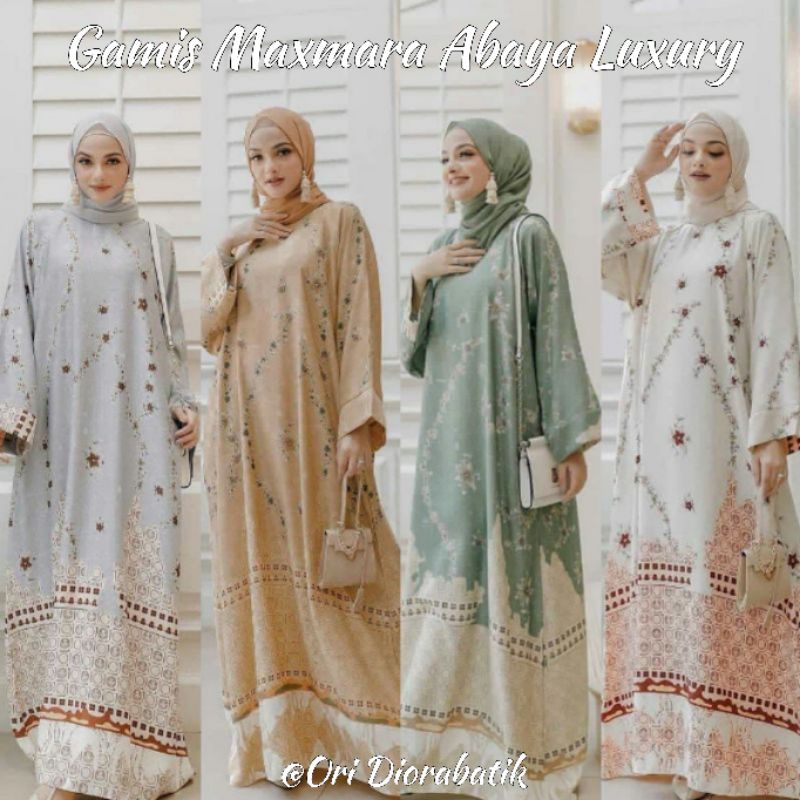 Gamis Amira M/L/XL/XXL/JUMBO Arabian Terbaru Gamis Kondanvan Maxmara Zipper Depan High Quality