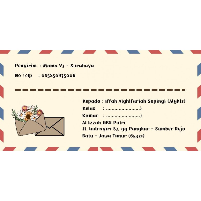 

Stiker pengiriman custom