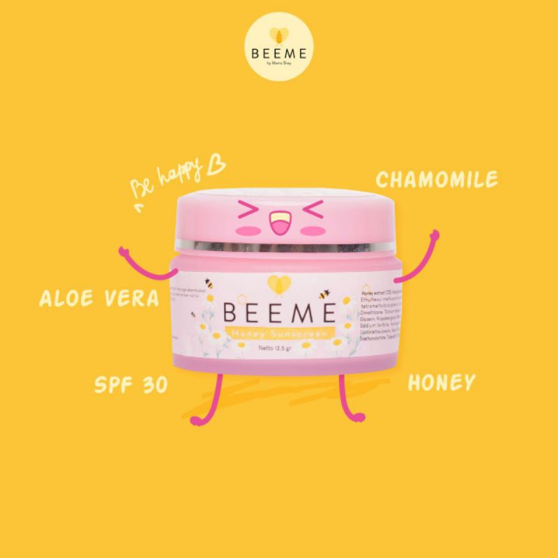 BeeMe Honey Sunscreen with SPF 30 pink