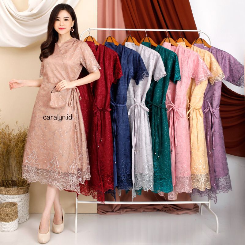 DRESS BRUKAT KIMONO CLEORA DRESS KONDANGAN MEWAH