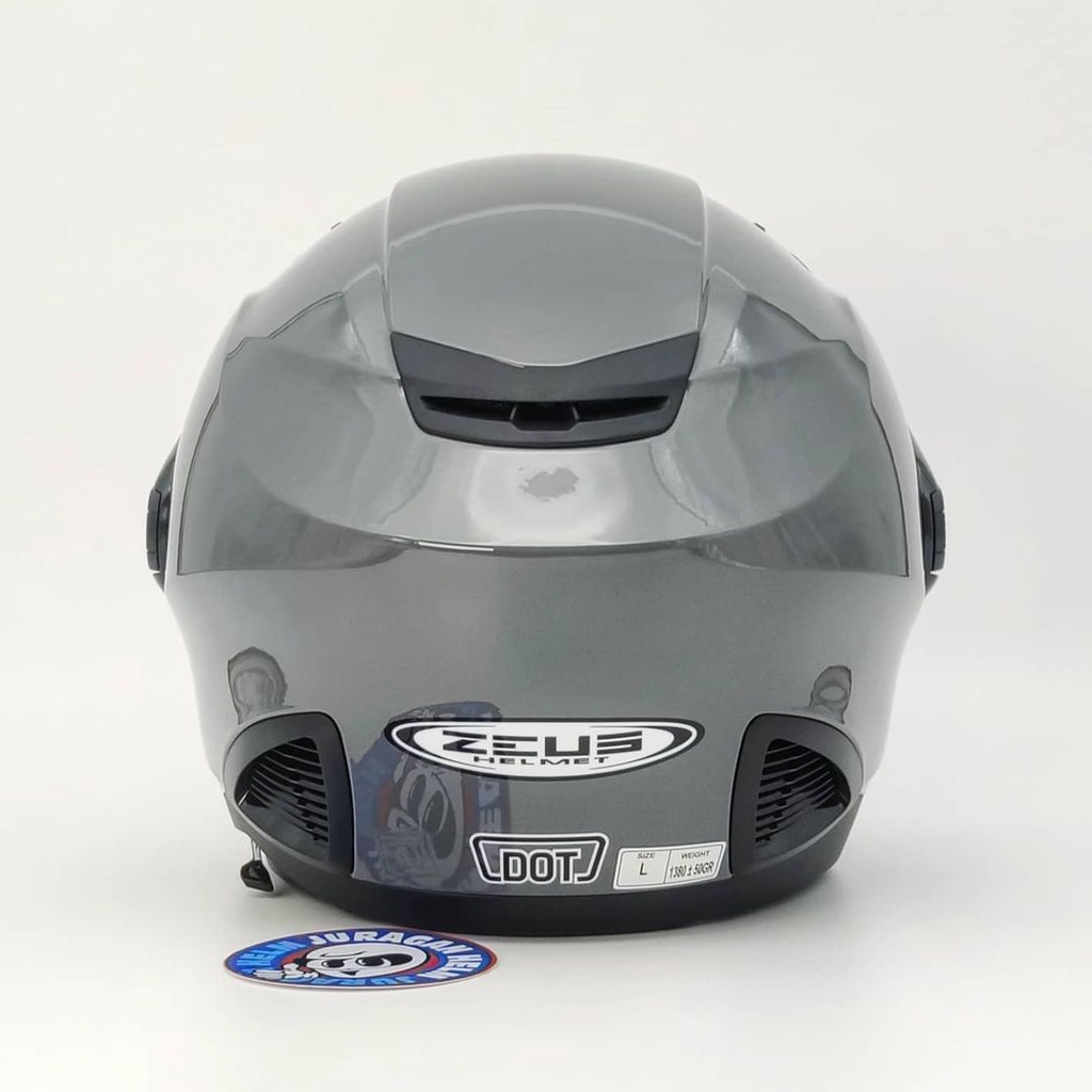 Zeus ZS611 GREY 11C Double Visor Z611 611-2