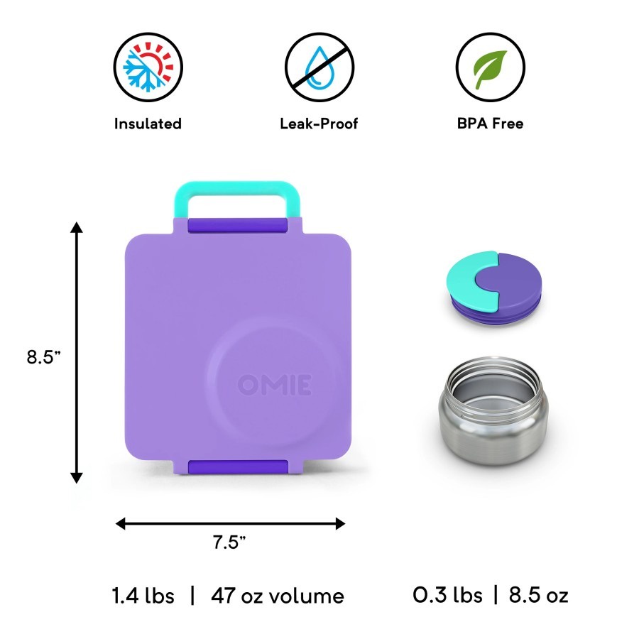 OmieBox Bento Box V2 - Purple Plum