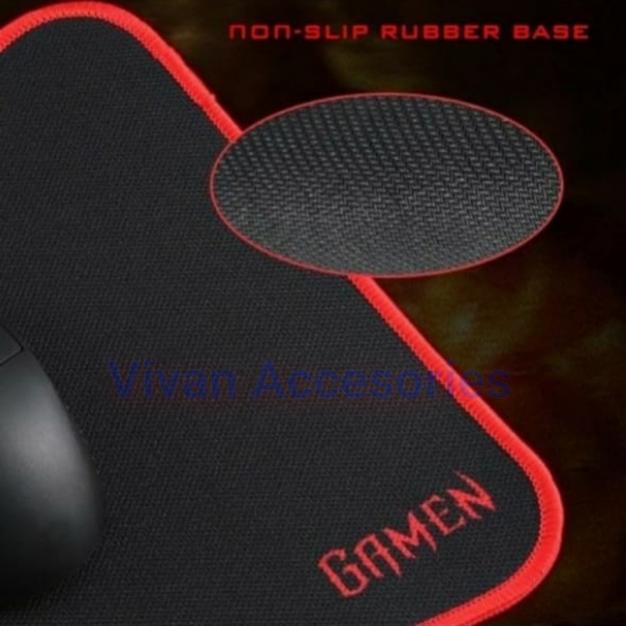 Gamen GP-M Black Mousepad Gaming Antislip