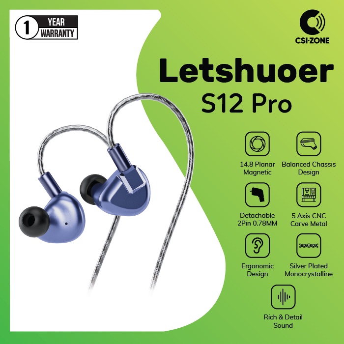 Jual Letshuoer Shuoer S12 Pro Hi Fi Planar Magnetic Driver In Ear 