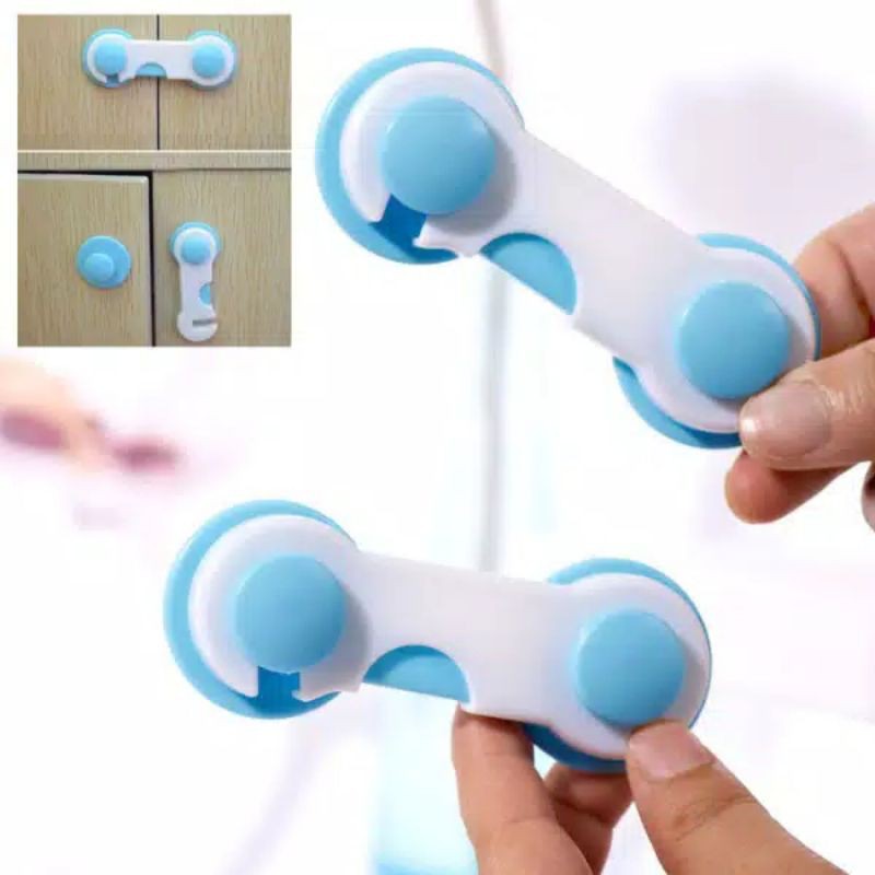 pengaman laci / Pengunci Laci / Safety Lock / Pengaman Bayi / Pengaman Lemari Pengunci Serbaguna