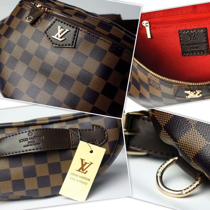 GROSIR 0551 TAS LOUIS VUITTON WAIST BUMBAG + BOX + DUSTBAG TAS SELEMPANG