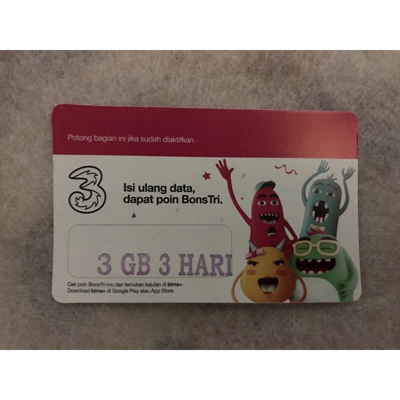 Vocer tri 3gb 3hari